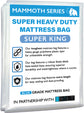 MAMMOTH Premium Mattress Storage Bag – Robust Protection for Moving & Storing – Shields Against Dust, Stains, and Pests