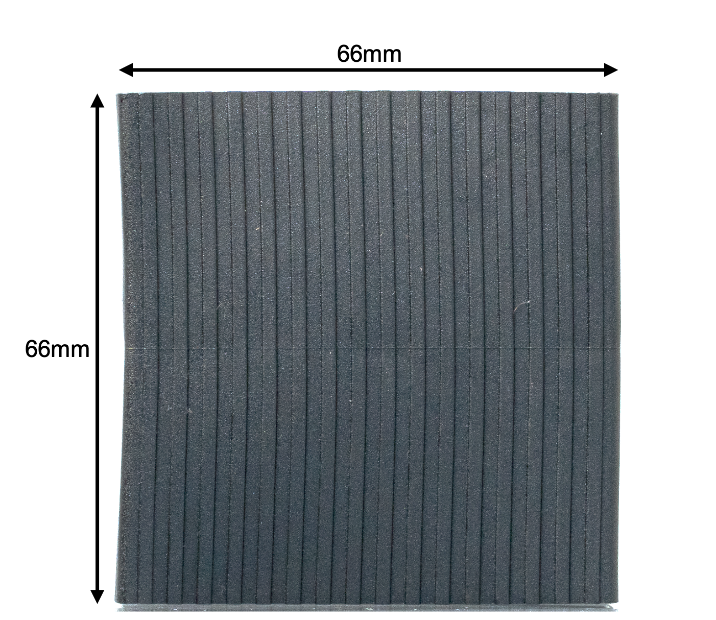 60-64mm centre rail bed slat holder - dimensions