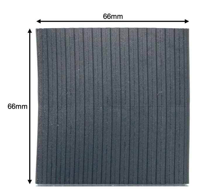 60-64mm centre rail bed slat holder - dimensions